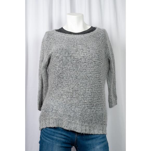 Pink Rose - light weight sweater - Silver with sequins sz S - Picture 1 of 6